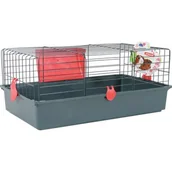 Klatki dla gryzoni - Zolux klatka dla królika CLASSIC Czerwona 70cm - miniaturka - grafika 1