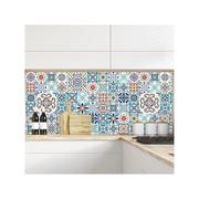 Naklejki na ścianę - Zestaw 60 naklejek ściennych Ambiance Tiles Azulejos Antibes, 10x10 cm - miniaturka - grafika 1