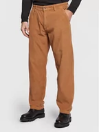 Spodnie męskie - Redefined Rebel Spodnie materiałowe Malik 216210 Brązowy Regular Fit - miniaturka - grafika 1