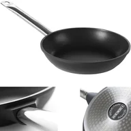 Patelnie - Patelnia indukcyjna Profi Line z odlewu aluminium powlekana tytanem śr. 240 mm - Hendi 629154 - miniaturka - grafika 1