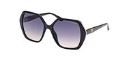 Okulary przeciwsłoneczne - GUESS okulary przeciwsłoneczne GU7827 Shiny Black/Grey Shaded 56/18/135 unisex - miniaturka - grafika 1
