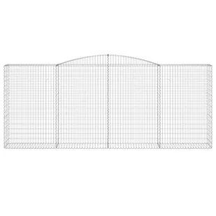 Łukowaty kosz gabionowy 400x50x160/180 cm, galwanizowane żelazo - Ogrodzenia - miniaturka - grafika 4