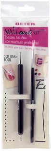 Zestaw do malowania na paznokciach Beter Nail Art Kit pędzelek + narzędzie (8412122220228) - Zestawy do manicure i pedicure - miniaturka - grafika 1