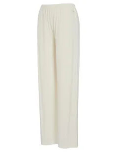 Emporio Armani Damskie spodnie dresowe o luźnym kroju, Pale Cream, L - Spodnie damskie - miniaturka - grafika 1