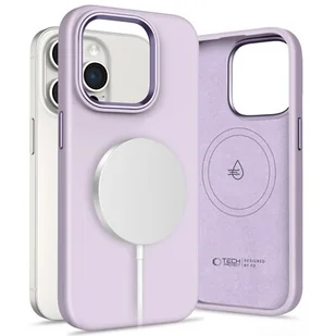 Etui TECH-PROTECT Silicone Pure MagSafe do Apple iPhone 15 Pro Max Jasno-fioletowy - Etui i futerały do telefonów - miniaturka - grafika 1