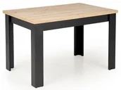 Stoły - Klasyczny stół rozkładany dąb artisan + czarny- Emio - miniaturka - grafika 1