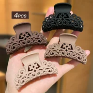 Ozdoby do włosów - TEMU 4 szt. Wielokolorowe Spinki do Włosów dla Kobiet, Prosty i Uniwersalny Design, Akcesoria na Wakacje Letnie, Średniej Rozmiaru Szpilki Damskie – - miniaturka - grafika 1