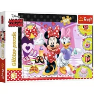 Puzzle - Trefl Puzzle 100 Glitter Minnie i błyskotki - miniaturka - grafika 1