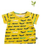 Kaftaniki dla niemowląt - ONNOLULU Koszulka "Driss Dog" w kolorze żółtym - miniaturka - grafika 1