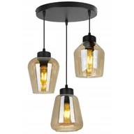 Lampy sufitowe - Lampa sufitowa wisząca elegance 3xE27 klosz różnokształtny miedziany Light Home LH - miniaturka - grafika 1