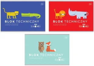 Blok techniczny A4/10K 240g BEBE Kids mix (10szt) - INTERDRUK - Szkolne artykuły papiernicze - miniaturka - grafika 1