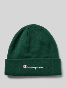 Czapka beanie z wyhaftowanym logo - Czapki męskie - miniaturka - grafika 1