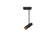 Lampy sufitowe - Azzardo Lens Square lampa sufitowa (spot) 1-punktowa czarna/złota AZ3515 - miniaturka - grafika 1