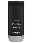 Kubki termiczne - Kubek termiczny z grawerem Contigo Huron 2.0 470ml - Czarny - miniaturka - grafika 1