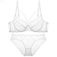Komplety bielizny - Komplet bielizny koronkowej - Biały 70A - miniaturka - grafika 1
