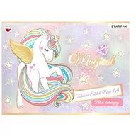 Podobrazia, bloki, papiery - Starpak, Blok techniczny, A4/10 kartek, Biały, unicorn, 492045 - miniaturka - grafika 1