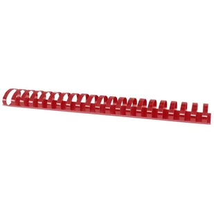 Grzbiety do bindowania OFFICE PRODUCTS 51mm czerwone plastikowe 50szt. - Grzbiety do bindownic - miniaturka - grafika 1