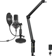 Mikrofony komputerowe - Mikrofon Mozos Mikrofon Mozos USB MKIT-900PRO Gamer + Statyw biurkowy SB38-BK - miniaturka - grafika 1