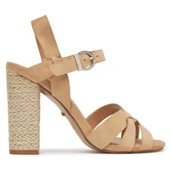 Espadryle damskie - Espadryle DeeZee XFV19008-11 Beżowy - miniaturka - grafika 1