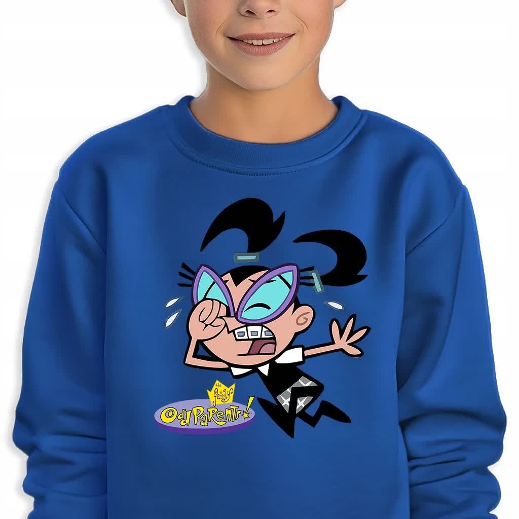 Bluza Dziecięca Granatowa Tottie Wróżkowie Chrzestni Wzory -164 Cm (14-15)