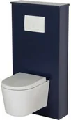 Stelaże i zestawy podtynkowe do WC - Zabudowa stelaża wc granatowa BELLI GOLD - miniaturka - grafika 1
