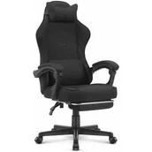 Fotele gamingowe - Fotel CABRO C502 Czarny - miniaturka - grafika 1