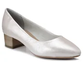 Czółenka - CZÓŁENKA TAMARIS 1-22300-24 SREBRNE SKÓRZANE-38 - miniaturka - grafika 1