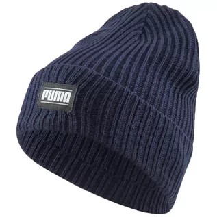 Czapki damskie - Czapka Puma Ribbed Classic Cuff Beanie Granatowa 024038 02 Lumarko! - grafika 1