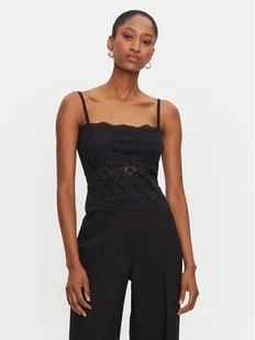 Morgan Top 242-BINGO Czarny Slim Fit - Koszulki i topy damskie - miniaturka - grafika 1