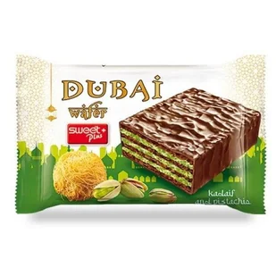 Wafelek dubajski z pistacjami i ciastem kadayif 35G - Batoniki - miniaturka - grafika 1