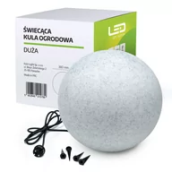 Lampy ogrodowe - Lampa Ogrodowa Kula Świetlna 38cm na E27 - miniaturka - grafika 1