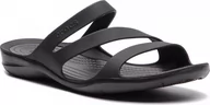 Klapki i japonki damskie - Crocs Klapki damskie Swiftwater Sandal black/black r. 37.5 (203998) - miniaturka - grafika 1