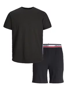 Bestseller A/S Koszulka męska Jactape, zestaw składający się z t-shirtu i szortów, czarny/opakowanie: szorty czarne, L, Czarny/paczka: szorty czarne, L - Koszulki męskie - miniaturka - grafika 1