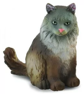 Collecta 88327 KOT NORWESKI LEŚNY SIEDZĄCY ROZMIAR:S (004-88327) - Figurki dla dzieci - miniaturka - grafika 1