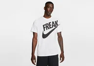 Koszulki męskie - Nike Giannis 'Freak' Dri-Fit Tee White - miniaturka - grafika 1