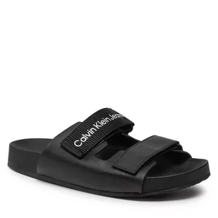 Calvin Klein Klapki JEANS - Comfort Sandal 1 YW0YW00597 Black BDS - Klapki i japonki damskie - miniaturka - grafika 1
