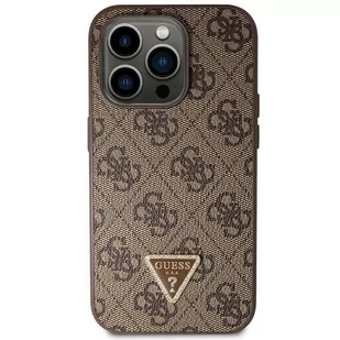 Guess GUHCP14XP4TDSCPW iPhone 14 Pro Max 6.7" brązowy/brown hardcase Crossbody 4G Metal Logo - Etui i futerały do telefonów - miniaturka - grafika 2