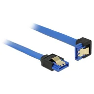 Kable komputerowe i do monitorów - Delock Kabel SATA III wtyczka kątowa 50cm niebieski 85091 - miniaturka - grafika 1