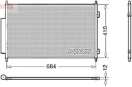 Chłodnice - CHŁODNICA KLIMATYZACJI Z OSUSZACZEM DENSO DCN40027 80110T7WA01 HONDA - miniaturka - grafika 1