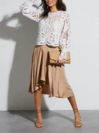 Spódnice - LA Angels Spódnica w kolorze beżowym - miniaturka - grafika 1