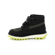 Buty dla dziewczynek - Kickers Kickfun Oxford buty dziecięce, uniseks, Noir Jaune, 33 EU - miniaturka - grafika 1