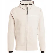Kurtki męskie - Kurtka męska adidas Terrex Multi Soft Shell beżowa HZ4423 S - miniaturka - grafika 1
