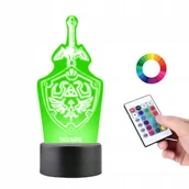 Lampy pozostałe - Lampka na Biurko Statuetka 3D Gra Zelda Logo - miniaturka - grafika 1
