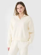 Bluzy damskie - 4F Bluza w kolorze kremowym - miniaturka - grafika 1