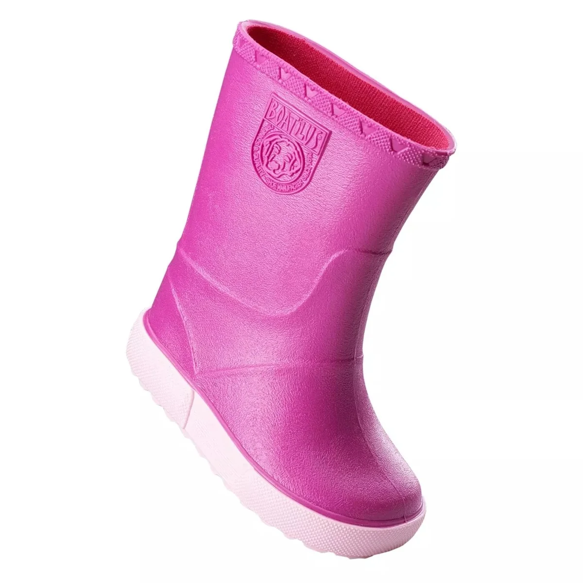 Kalosze wodoodporne dziewczęce różowe Boatilus Nautic Rain Boot 25