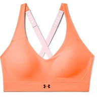 Bielizna sportowa damska - Biustonosz damski Under Armour  Vanish Mid orange XS - miniaturka - grafika 1
