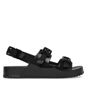 Sandały damskie - Sandały Melissa Melissa Cozy Sandal Ad 36895 Czarny - miniaturka - grafika 1