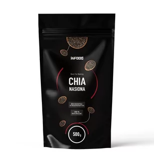 NASIONA CHIA 500g HiFOOD - Ziarna i nasiona roślin strączkowych - miniaturka - grafika 1