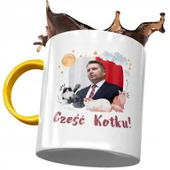 Kubki - Kubek Żółty Przemysław Czarnek PIS Na Prezent z Nadrukiem ze Zdjęciem + Opakowanie na prezent (wzór 04) - miniaturka - grafika 1