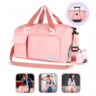 Torebki damskie - Składana torba podróżna, sportowa, 35 l, torba weekendowa, treningowa - miniaturka - grafika 1